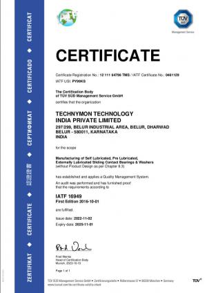 TÜV Management System | Technymon Technology India Private Limited